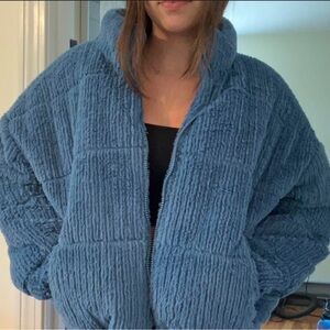 Wild Fable Blue Teddy Jacket